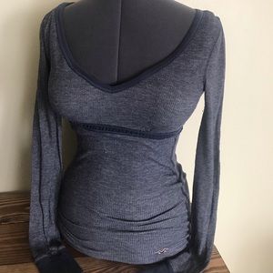 Hollister low v neck shirt